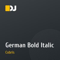 German Bold Italic