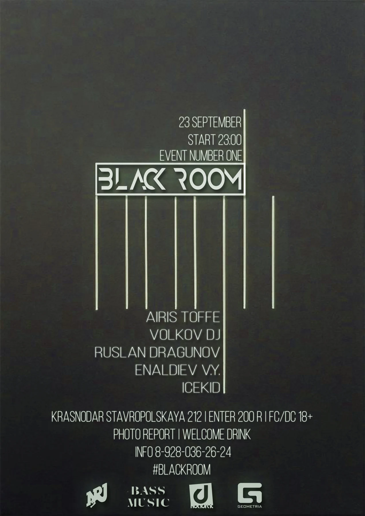 #BLACKROOM event number one