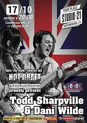 КОНЦЕРТ TODD SHARPVILLE & DANI WILDE