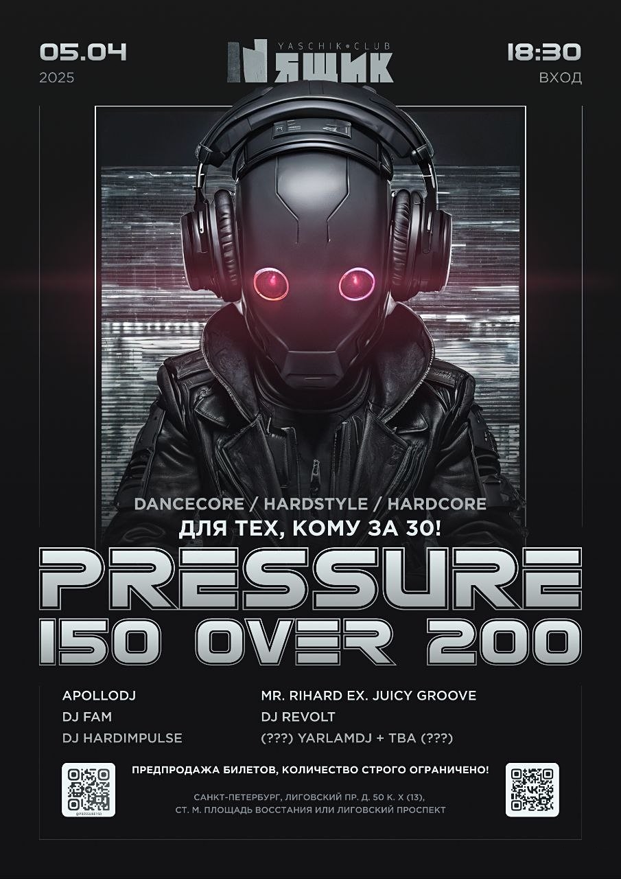 Pressure 150 over 200