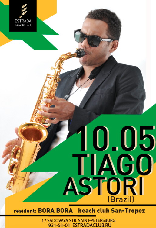 10 мая Livesax by Tiago Astori (Brazil)