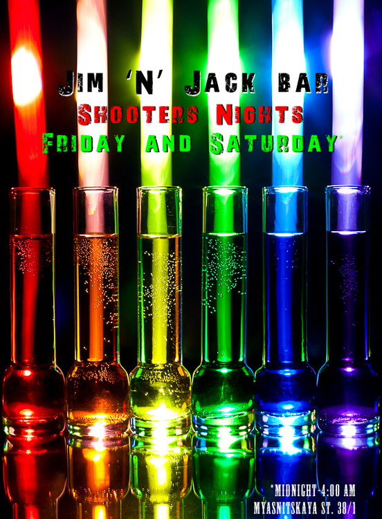SHOOTERS NIGHTS at Jim 'N' Jack bar