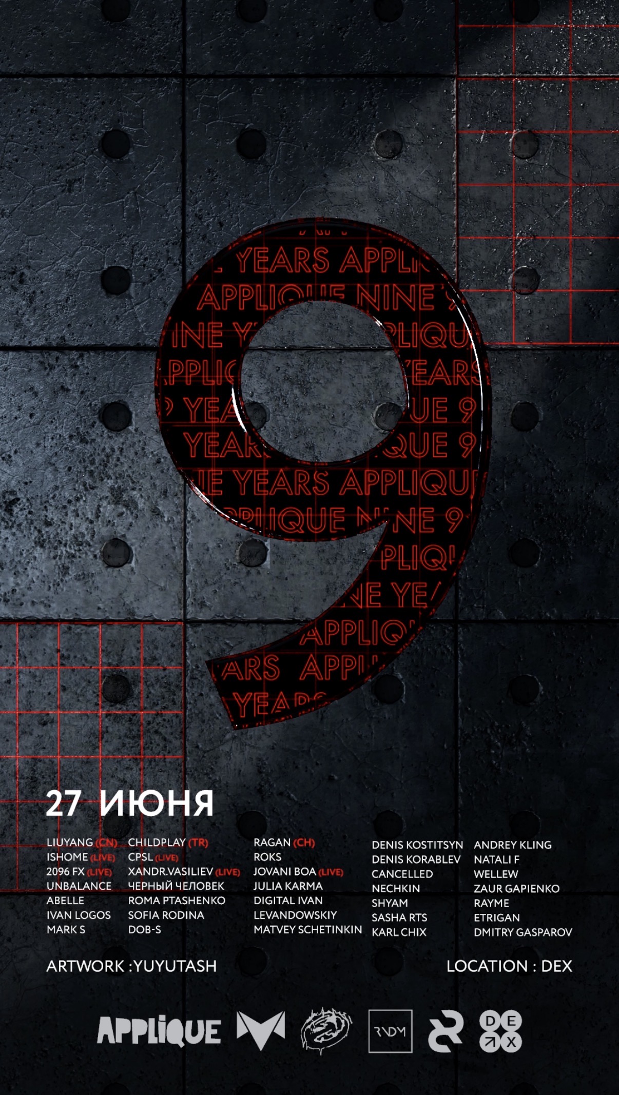APPLIQUE 9—Y