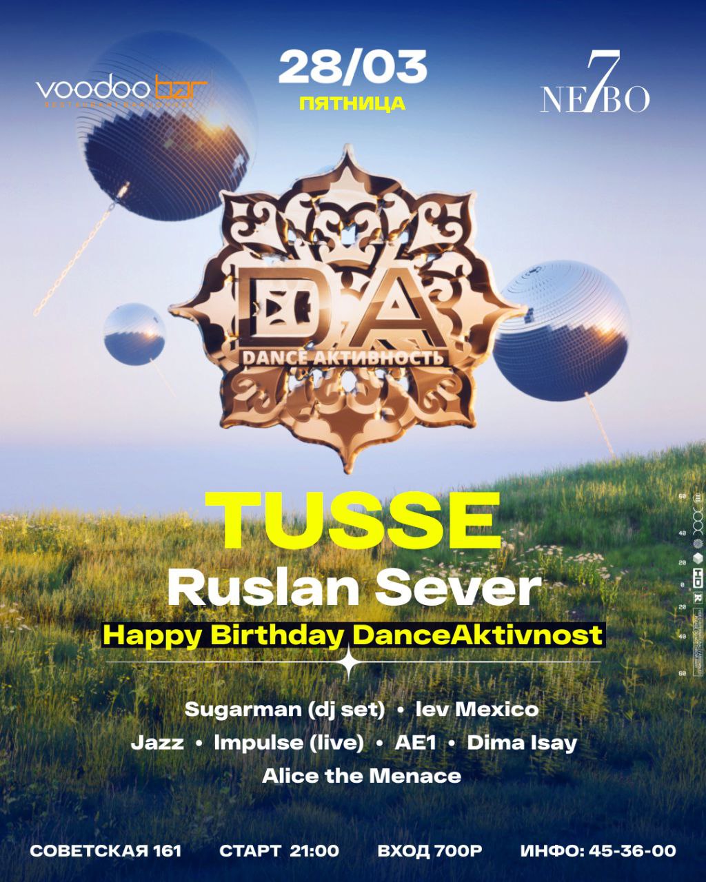 TUSSE - HB DanceAktivnost VodooBar x 7nebo