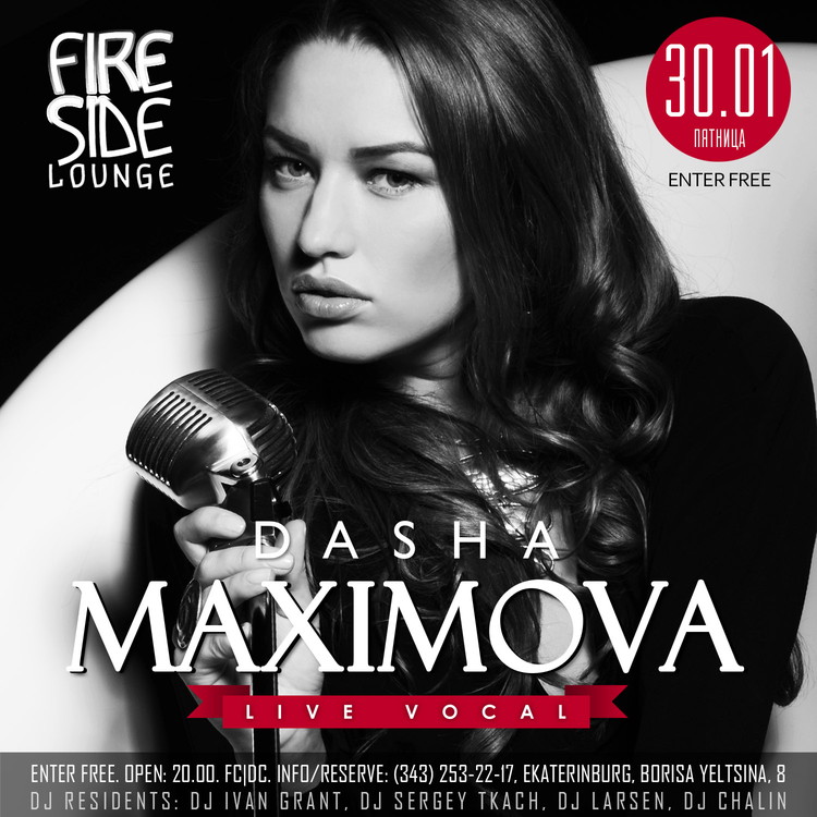 Dasha Maximova: Live Vocal.