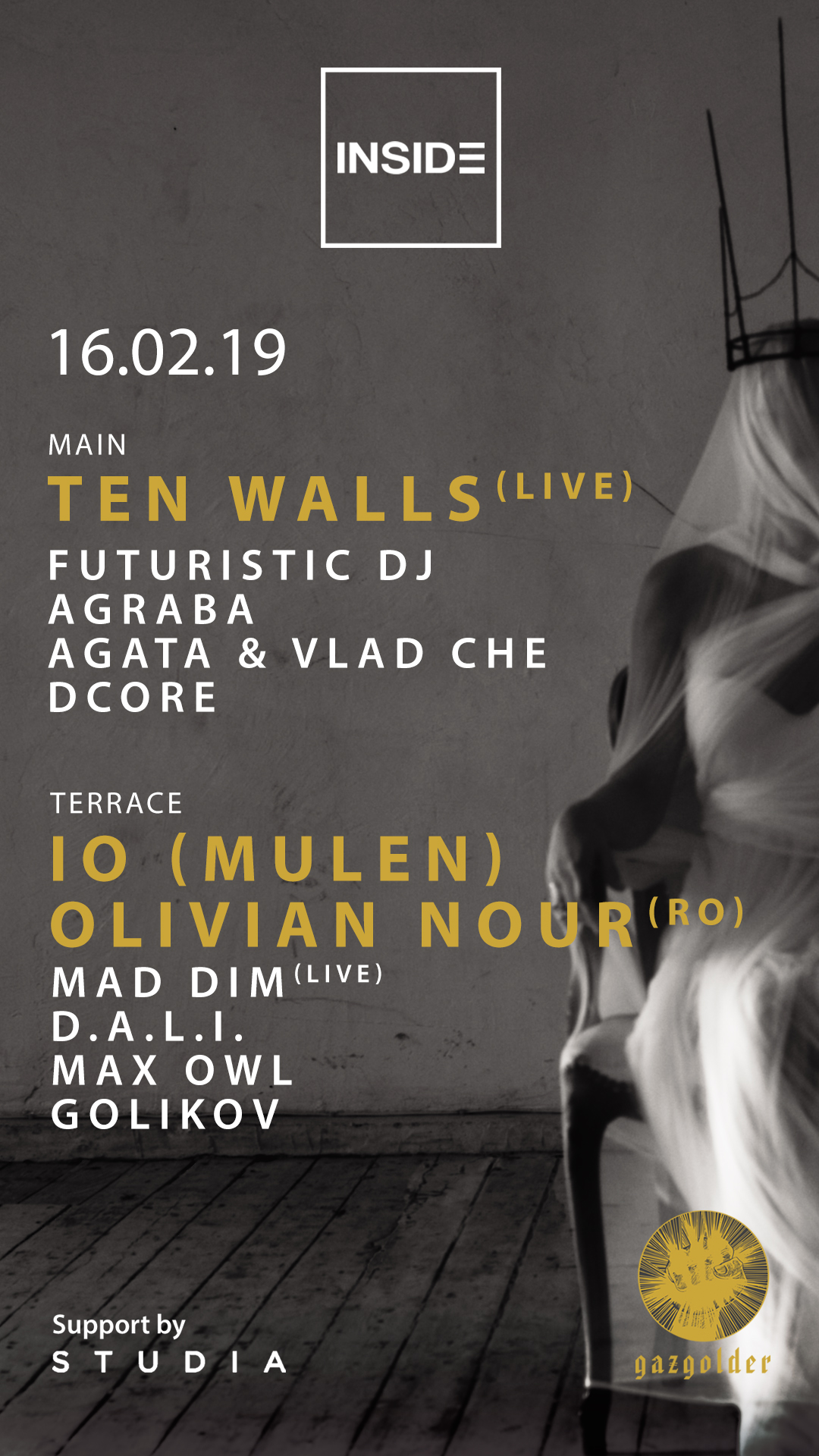 INSIDE w/ Ten Walls support by STUDIA