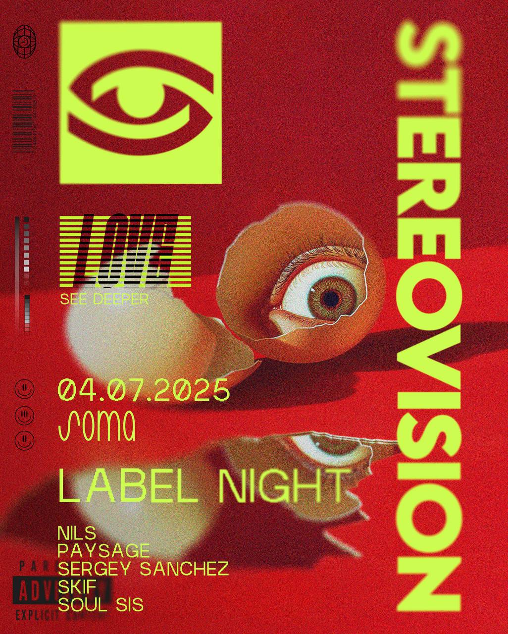 Stereovision Label Night