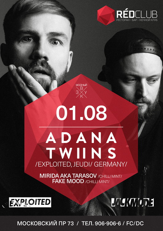 ADANA TWINS (EXPLOITED, JEUDI / DE) @ RED CLUB
