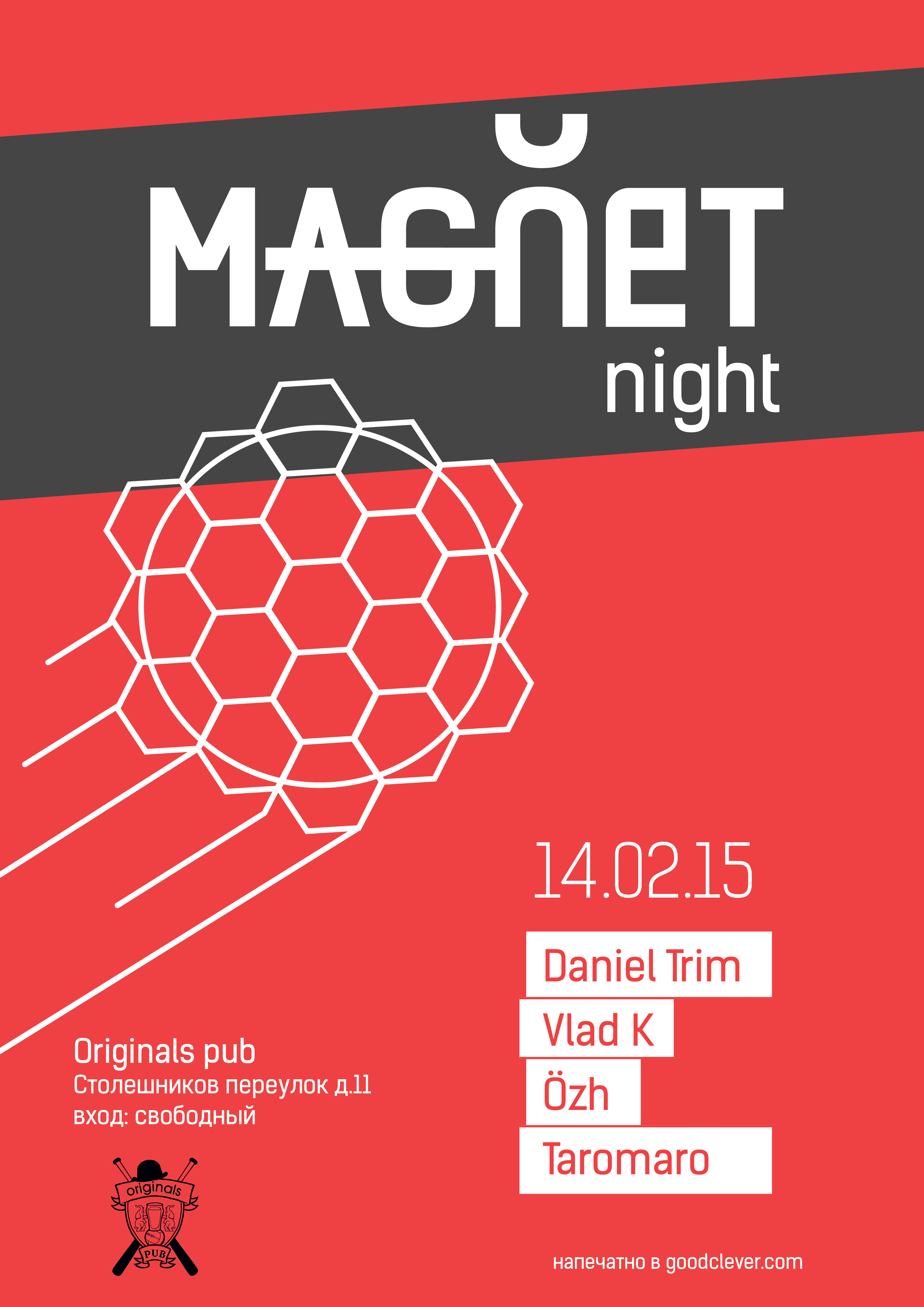 MAGNET NIGHT / ORIGINALS PUB 14.02.15