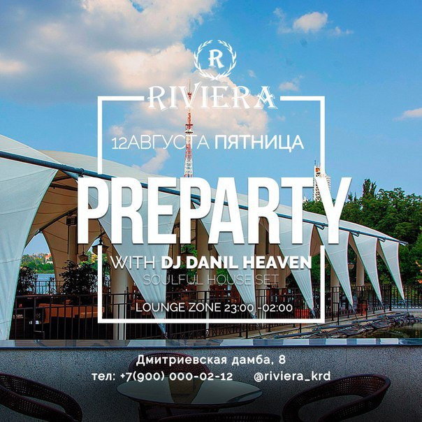12.08 / PREPARTY WITH @ RIVIERA