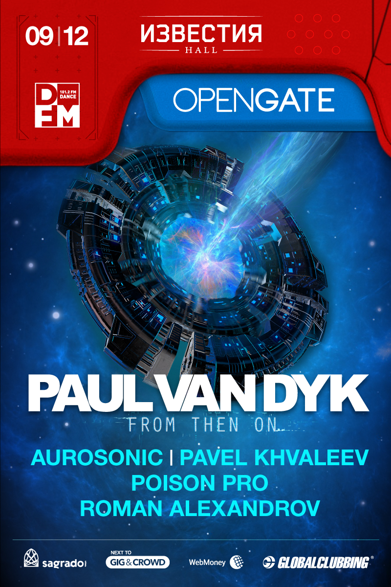 OPEN GATE: PAUL VAN DYK • From Then On Album Tour