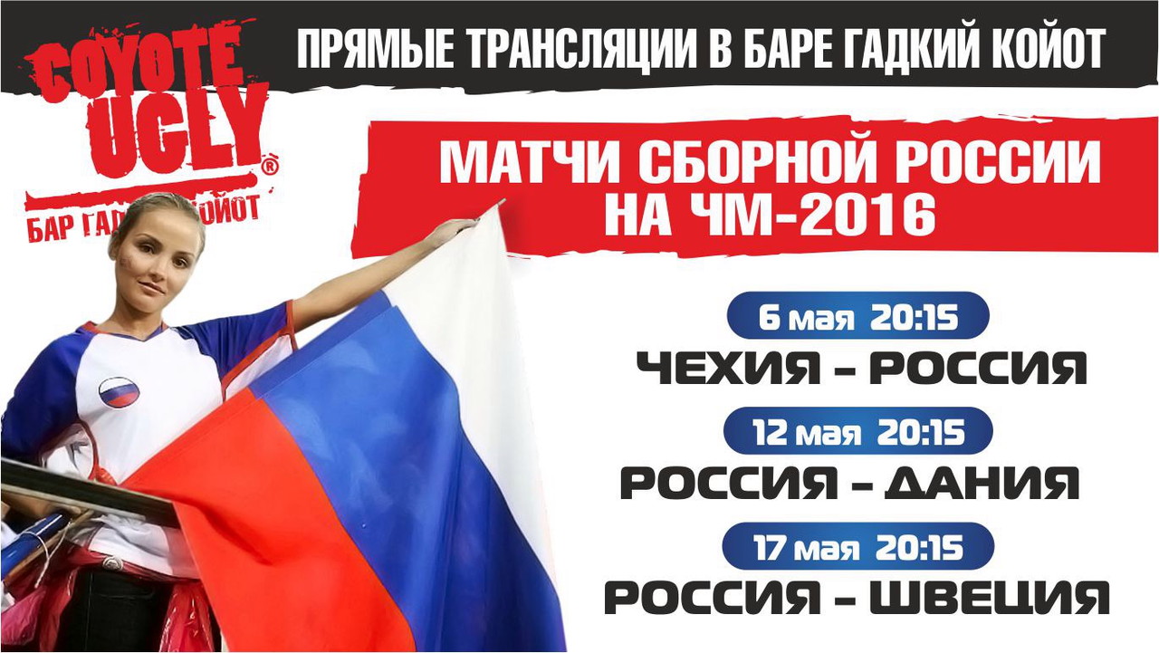 Прямые трансляции в баре Гадкий Койот