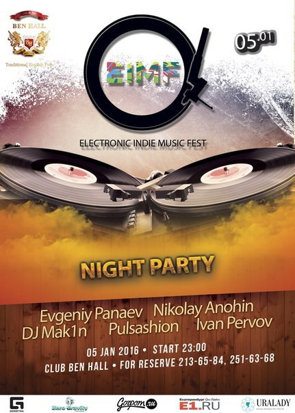 Electronic Indie Music Night