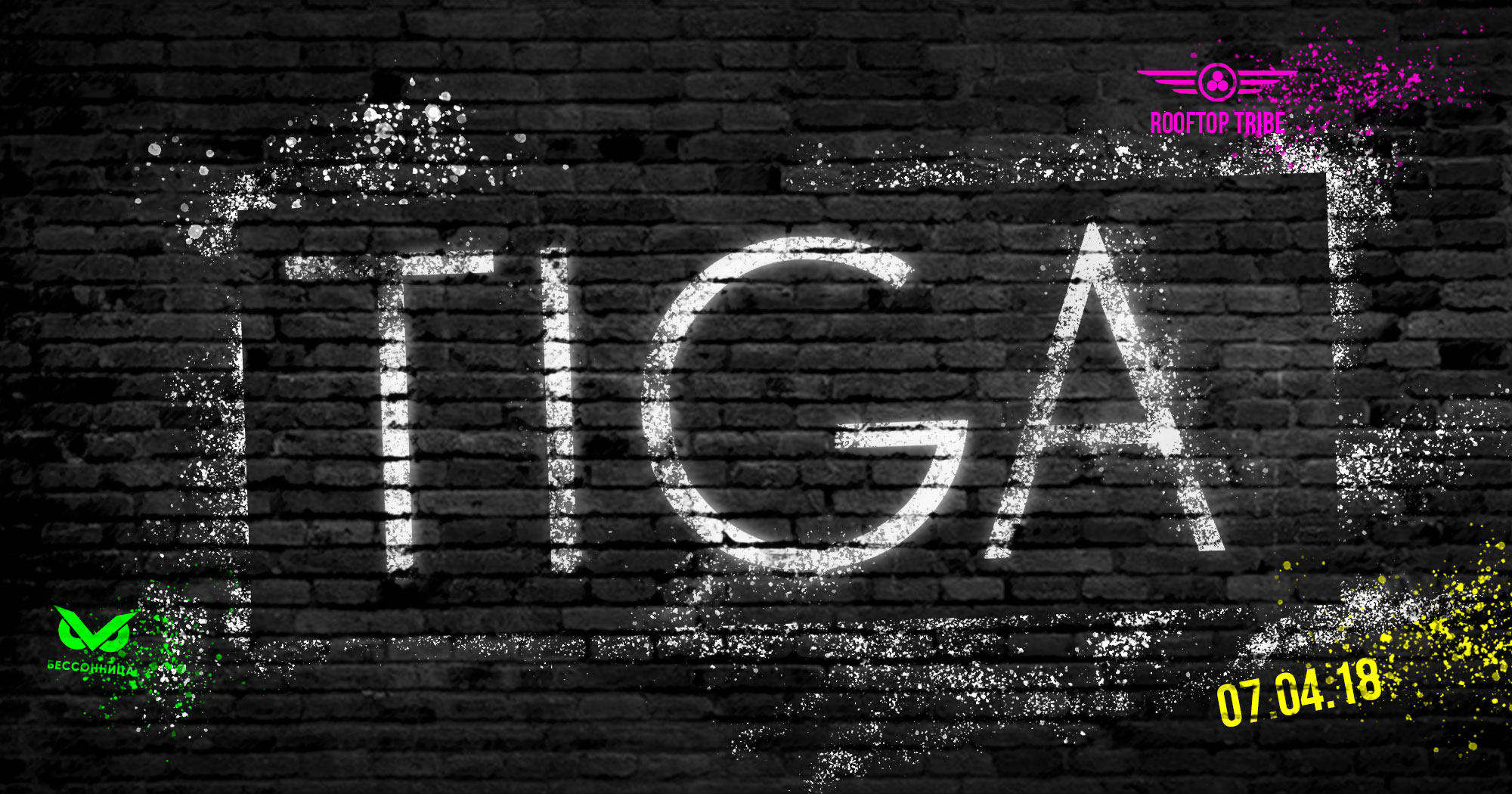 7 апреля Rooftop Tribe w/ TIGA в клубе Бессонница