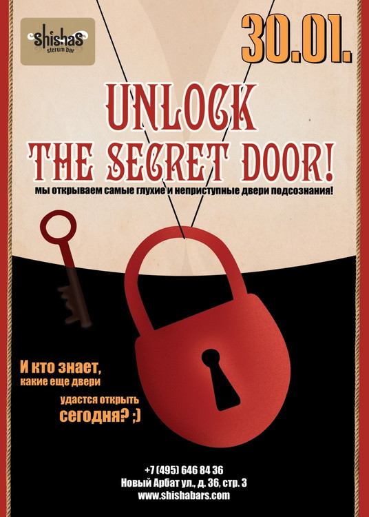 UNLOCK THE SECRET DOOR
