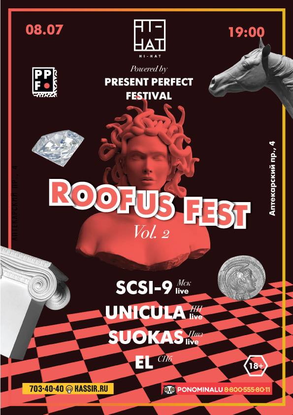 ROOFUS FEST Vol.2 w/ SCSi-9, SUOKAS, UNICULA