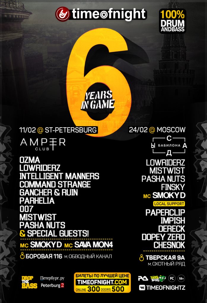 Timeofnight: 6 Years in the Game