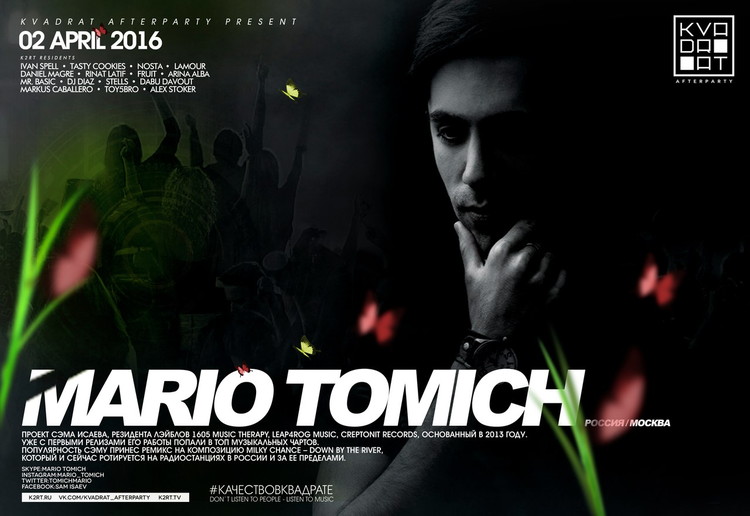 Kvadrat Afterparty - MARIO TOMICH