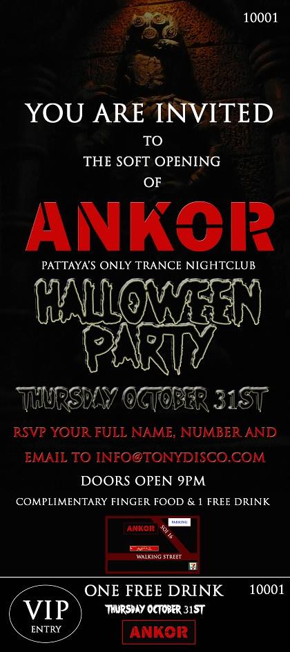 ANKOR soft opening / HALLOWEEN party Thursday, October 31st