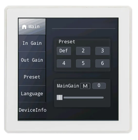 AUDIOCENTER Wall control panel