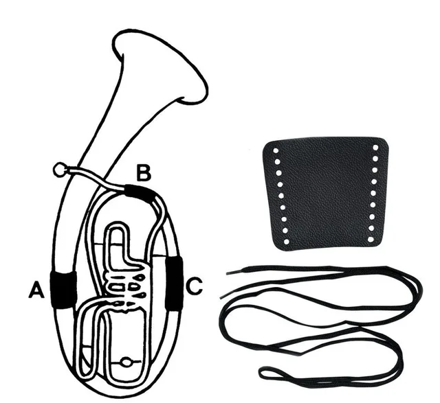 GEWA VALVE GUARD LEATHER B-Tuba part A