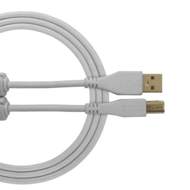 UDG Ultimate Audio Cable USB 2.0 A-B WHITE Straight 1 m