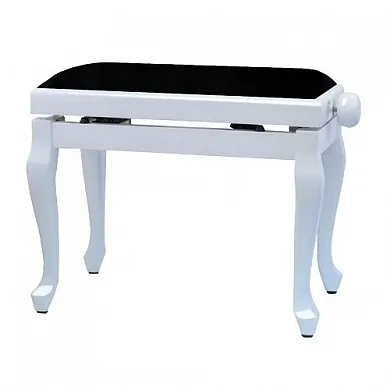 GEWA Piano Bench Deluxe Classic White Matt