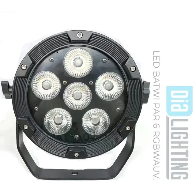 DIALIGHTING Led BatWi Par 6 RGBWAUV