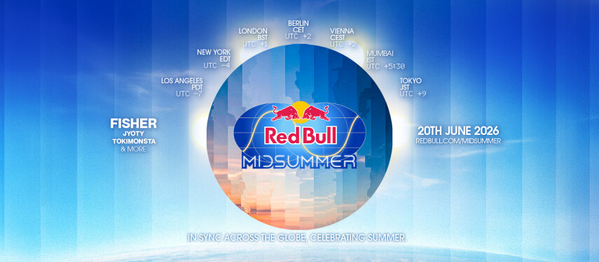 Red Bull Midsummer объединит семь городов в 28‑часовой музыкальный марафон