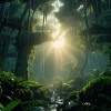 The awakening of nature after the rain